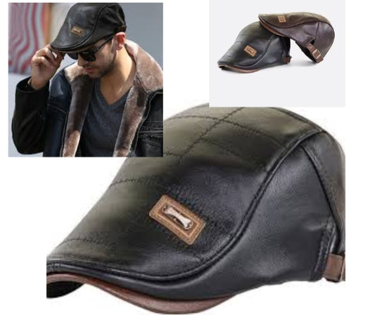 Casquette CLCS Classic – Élégance Intemporelle en Similicuir Noir