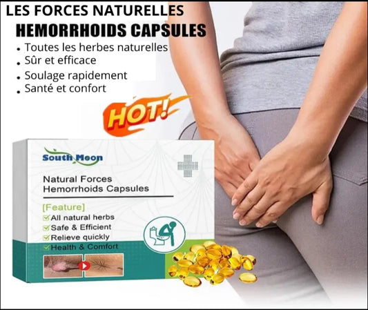 Capsules Apaisantes Anti-Hémorroïdes – Soulagement Naturel et Rapide